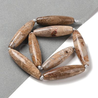 Natural Mexican Lace Agate Beads Strands G-NH0010-I03-02-1