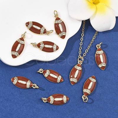 SHEGRACE Brass Micro Pave Clear Cubic Zirconia Pendants XGRQ29479-395G-1