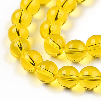 Transparent Glass Beads Strands X-GLAA-T032-T10mm-11-1