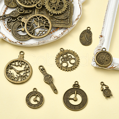 1 Bags Tibetan Style Alloy Pendants FIND-SC0018-06AB-1