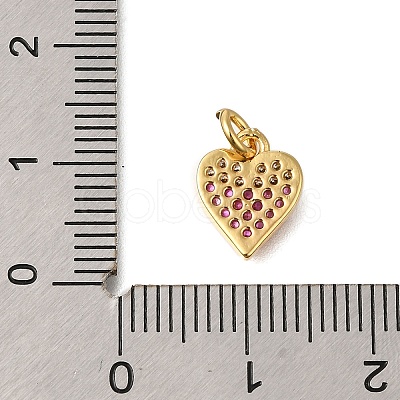 Rack Plating Brass Micro Pave Cubic Zirconia Pendants ZIRC-F142-14A-G-1