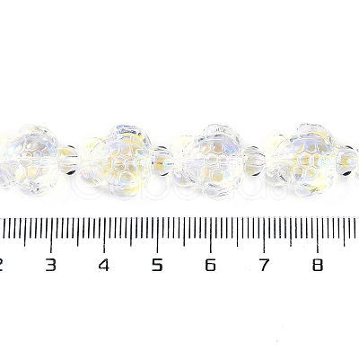 Transparent Glass Enamel Beads Strands GLAA-B021-06L-1