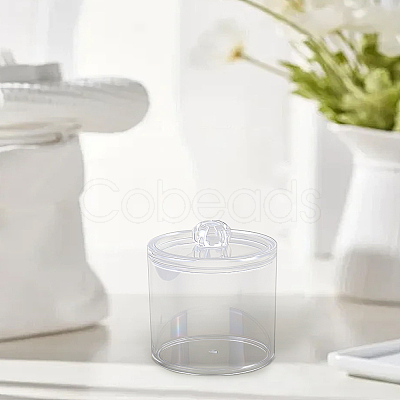 Column Plastic Cotton Swab Box MRMJ-WH0075-135B-1