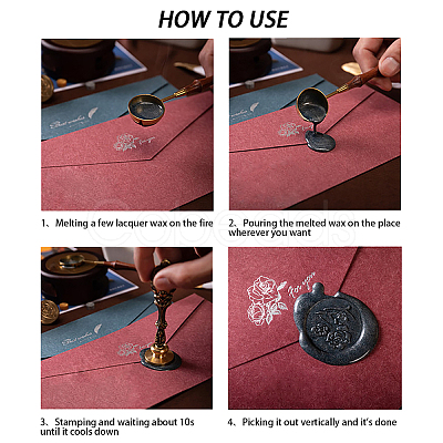 Wax Seal Stamp Set AJEW-WH0208-515-1