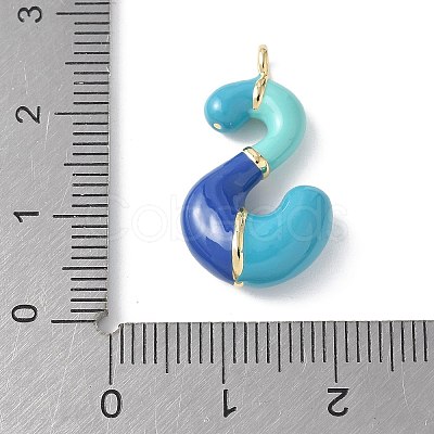 Brass Enamel Pendants KK-E093-03G-S-02-1