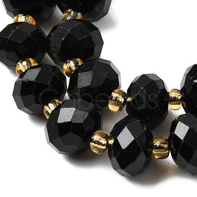 Natural Black Tourmaline Beads Strands G-K380-A06-01-1