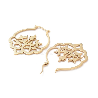 304 Stainless Steel Hoop Earrings EJEW-P271-03G-1