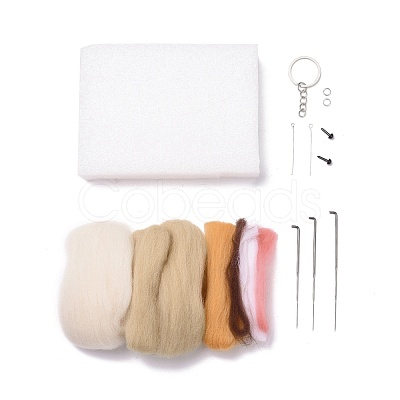 DIY Constellation Doll Keychain Needle Felting Kit DIY-D068-01P-01-1