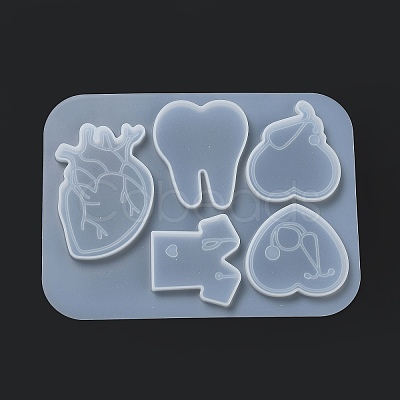Medical Theme DIY Silicone Badge Reel Ornament Molds LS-DIY-G079-05A-1