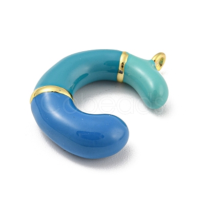 Brass Enamel Pendants KK-E093-03G-C-1