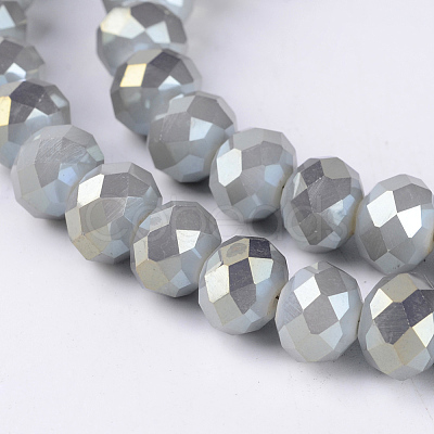 Electroplate Glass Beads Strands EGLA-A034-J2mm-Y02-1