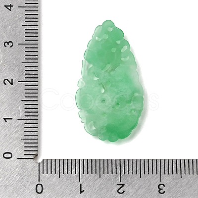 Natural Myanmar Jade Dyed Pendants G-Z162-13-1
