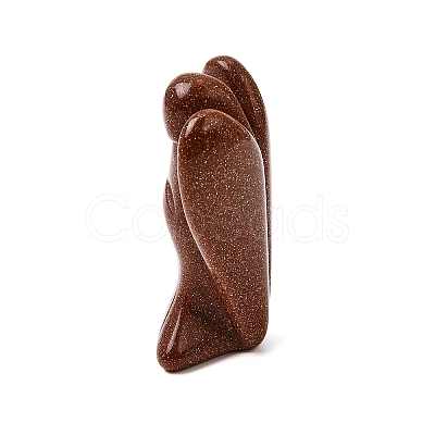 Synthetic Goldstone Angel Figurine DJEW-N006-01A-29-1