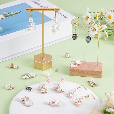 DIY Flower Drop Earring Making Kit DIY-SZ0009-77-1
