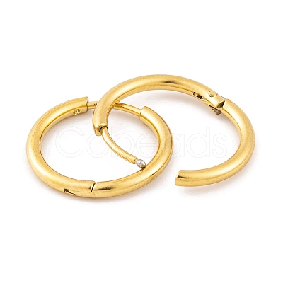 Ion Plating(IP) Round Ring 304 Stainless Steel Hoop Earrings for Women EJEW-G388-02B-G-1