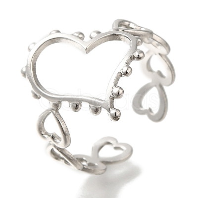 304 Stainless Steel Cuff Rings RJEW-Z074-01P-1