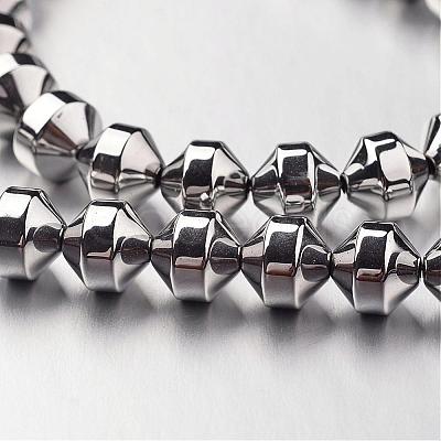 Electroplate Non-magnetic Synthetic Hematite Bead Strands G-F300-31A-01-1