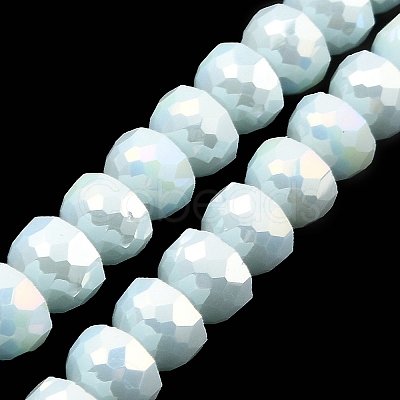 AB Color Plate Glass Beads Strands EGLA-P051-02A-B05-1