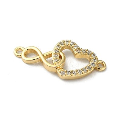 Rack Plating Brass Micro Pave Clear Cubic Zirconia Pendants KK-R157-09G-1