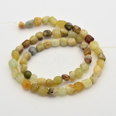 Natural Jade Bead Strands G-P070-02-1