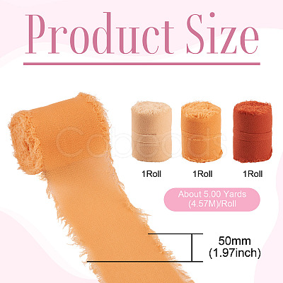 3 Rolls 3 Colors Polyester Ribbon OCOR-TA0003-28A-1