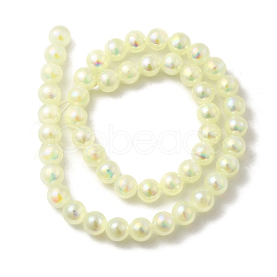 Plating Natural Selenite Beads Strands G-G120-A01-03-04-1