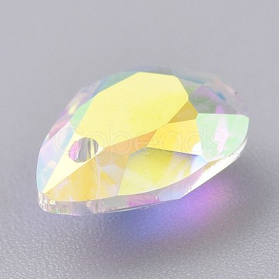 Glass Rhinestone Pendants RGLA-A024-H03-001AB-1