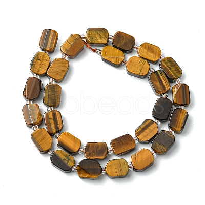 1 Strand Natural Tiger Eye Beads Strands G-YW0002-78-1
