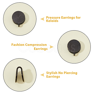 8Pcs 304 Stainless Steel Vortex Cuff Earrings EJEW-FI0003-29G-1