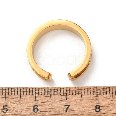 304 Stainless Steel Cuff Open Rings SA-CBACA70-01B-G-1