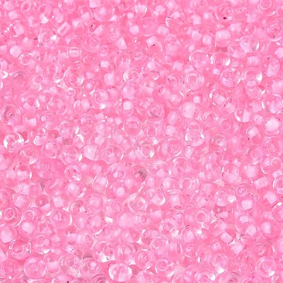 6/0 Inside Colours Transparent Glass Seed Beads X1-SEED-T007-07G-1