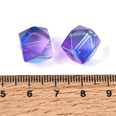 Baking Paint Transparent Glass Beads GL-CBA1477-14A-1