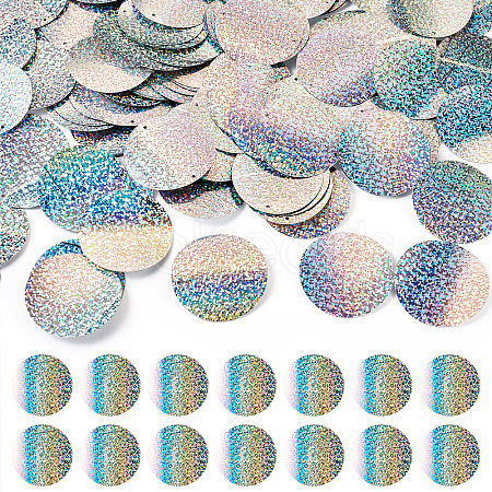 150Pcs PVC Paillette/Sequin Links PVC-TA0001-07A-1