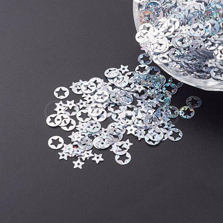 Ornament Accessories Plastic Paillette/Sequins Beads X-PVC-E001-02-LS02-1