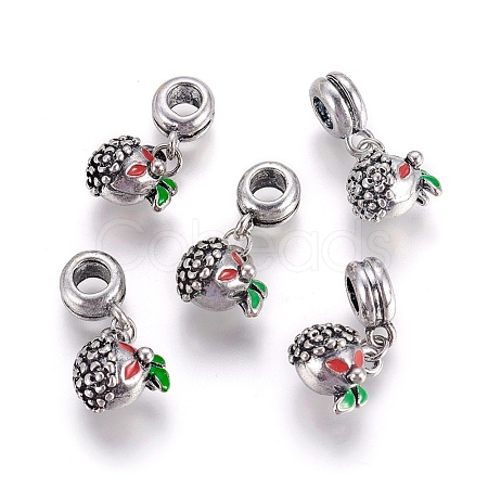 Alloy Enamel European Dangle Charms ENAM-F098-01AS-1