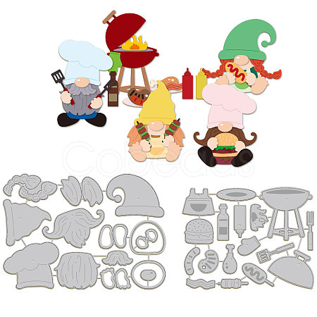 Carbon Steel Cutting Dies Stencils DIY-WH0309-1304-1