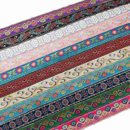 Ethnic Style Embroidery Polyester Ribbons OCOR-XCP0001-23B-1