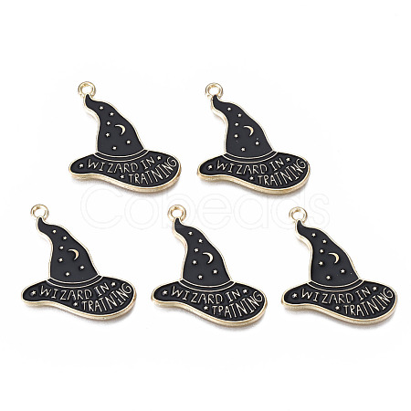 Rack Plating Alloy Enamel Pendants PALLOY-N164-015-1