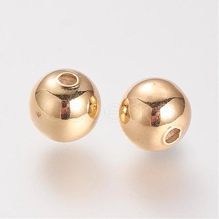 Brass Beads KK-R037-190G-1