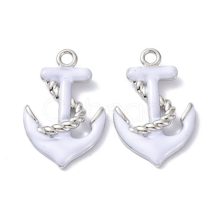 Eco-Friendly Brass Enamel Pendants STAS-C031-01P-03-1