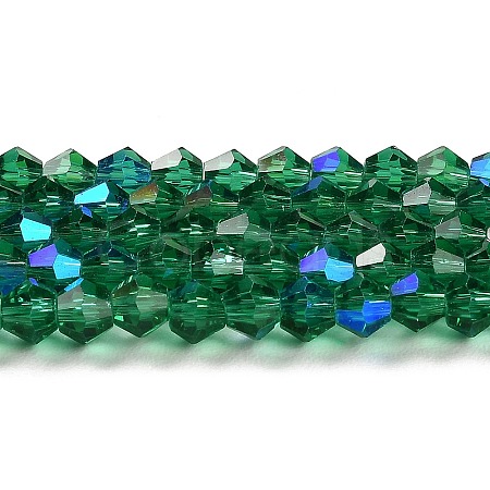 Transparent Electroplate Glass Beads Strands LS-EGLA-A039-T4mm-L10-1