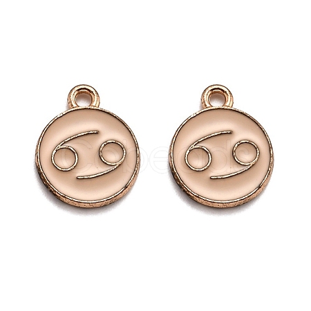 Alloy Enamel Pendants ENAM-S124-01A-10D-1