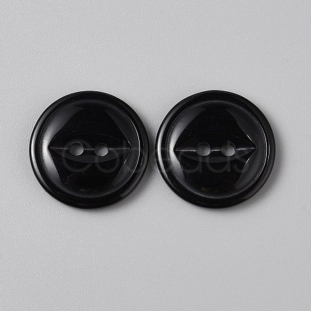 2-Hole Resin Buttons FIND-WH0170-88H-01-1