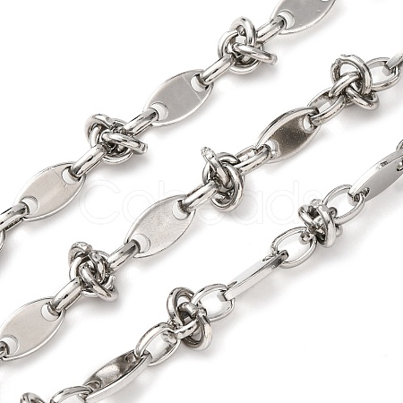 304 Stainless Steel knot with Oval Link Chains CHS-S012-04P-1