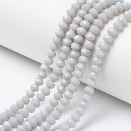 Opaque Solid Color Glass Beads Strands EGLA-A034-P2mm-D15-1