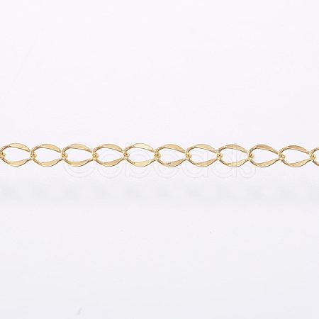 3.28 Feet Handmade Ion Plating(IP) 304 Stainless Steel Curb Chains X-STAS-G038-11A-1