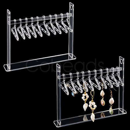 Transparent Acrylic Earring Display Hanging Stands EDIS-PH0001-47-1