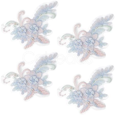 Polyester Applique Embroidery DIY-WH20055-026B-1