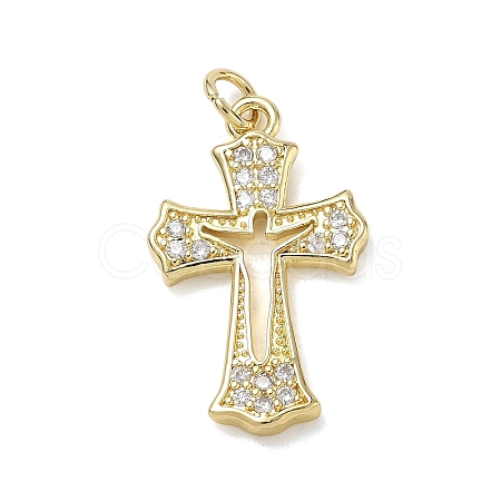 Brass with Crystal Rhinestone Pendants RB-CBA6830-03G-03-1