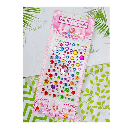 Acrylic 3D Stickers STIC-PW0012-07G-1